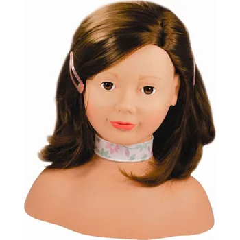 Panenka Götz panenka - česací hlava hnědá Götz + 58 doplňků