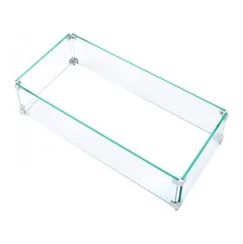 Ochranné sklo pro plynové ohniště KARMA obdélníkové + doprava zdarma!