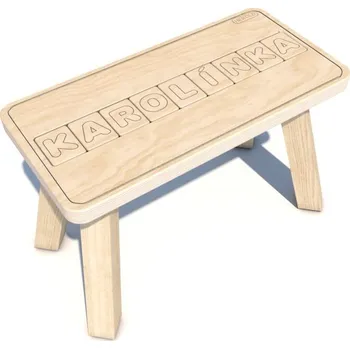 Stolička Dřevěná dětská Stolička HEROLD se jménem