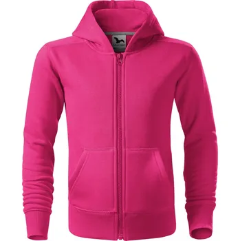 Dívčí mikina Malfini Trendy Zipper 412 purpurová 158 cm