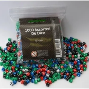 Hrací kostka Kostka Blackfire 5 mm D6 - jednobarevná