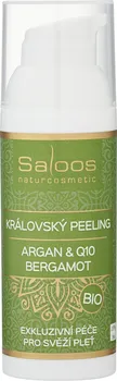 Pleťový peeling Saloos Argan & Q10 královský peeling bergamot 50 ml