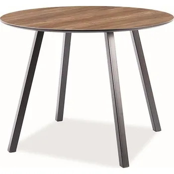 Jídelní stůl Nábytek Pyramida, s.r.o. Jídelní stůl OAKLAND 100 ořech/černá mat