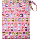 T-TOMI Nepromokavý sáček, pink owl / růžová sova