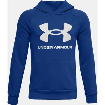 Chlapecké oblečení Mikina Under Armour Rival Fleece Hoodie BLU 400 YMD - M