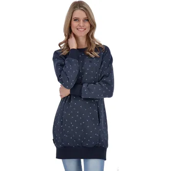 Dámská mikina šaty ALIFE AND KICKIN Delia - Marine XS