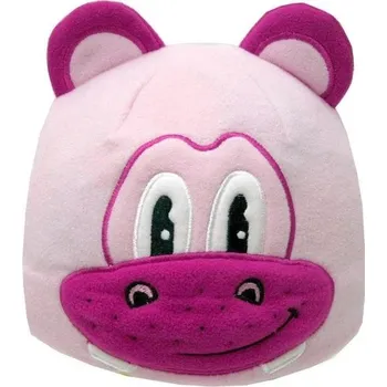 Čepice Dětská zimní čepice hrošík růžový