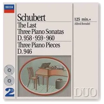 2CD Franz Schubert: The Last Three Piano Sonatas D. 958; 959; 960, Three Piano Pieces D. 946 2001