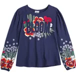 Dívčí top NANAI BLOOM modrý Velikost: 128