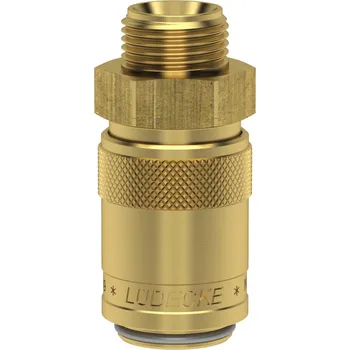 Příslušenství pro vzduchotechniku ESD 12 ALAB (rychlospojka ESD G1/2" vnější prodl. ventil, DN9, mosaz)