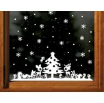 Zvířátka v lese, 60 x 21 cm (Samolepicí dekorace - vánoční)