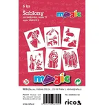 Rico Magic papírové šablony na malování 6 ks 11 x 14 cm
