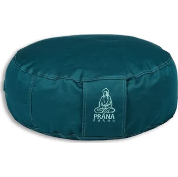 Dekorativní polštářek Meditační polštář PRÁNA s potahem - modrozelená 36 x 12 cm