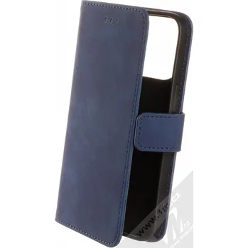 Pouzdro na mobilní telefon 1Mcz Velvet Book flipové pouzdro pro Apple iPhone 13 Pro tmavě modrá (dark blue)