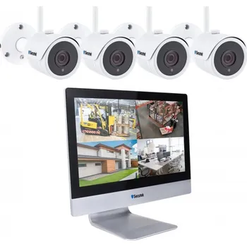 IP kamera WiFi kamerový systém Secutek SLG-WIFI3604M4FE200 - 4x 2MP kamera, 12" NVR