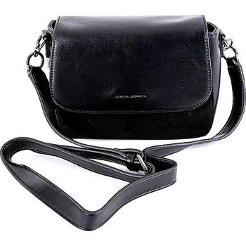 Černá pevná crossbody kabelka David Jones 6441-1