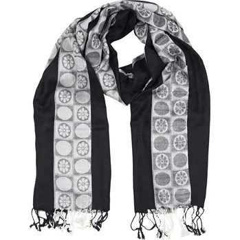 Šála Šála Noir květ 200 x 70 cm