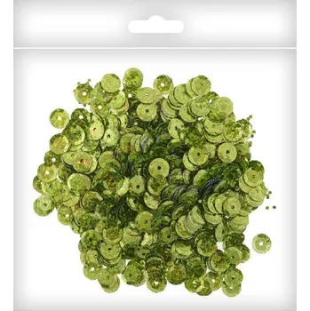 Flitry kolečka 15g holografické, olivové 9mm