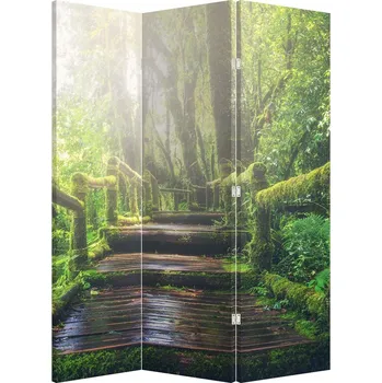 Paraván LuxusniObrazy.cz Paraván - Dřevěné schody v lese