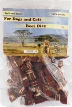 Pamlsek pro psa For Dogs and Cats Hovězí maso kostky 230 g