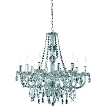 Trio R1170-00 závěsné stropní svítidlo Lüster 10x40W | E14 - chrom + Sada inteligentní žárovky E14 s dálkovým ovladačem - RGB, WiZ