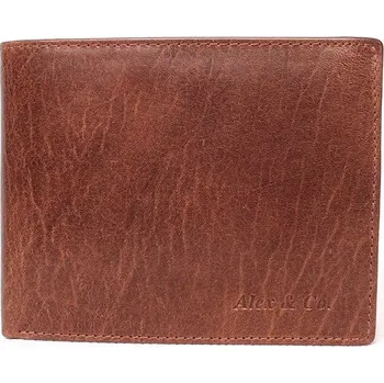 Peněženka Luxusní hnědá kožená peněženka Alex&Co (Gianni Conti) no. 100