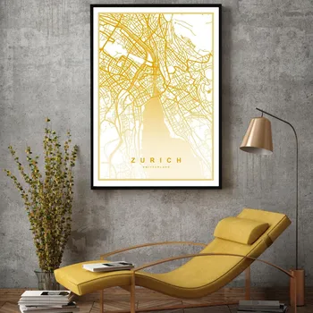 Plakát LuxusniObrazy.cz Plakát - Curych
