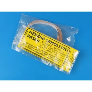 Lepicí páska Měděná páska s vodivým akrylovým lepidlem, pro opravy vodivých cest, šířka 6mm