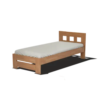 Postel Dřevěná postel JAKUB z bukového, jasanového nebo dubového masivu výrobce světspánku.cz. Dostupná ve všech rozměrech, včetně atypických. 200x100, olej Ořech, jádrový buk