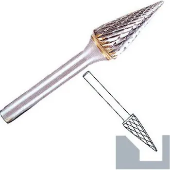 Fréza Fréza z tvrdokovu Klingspor HF100M Průměr (mm): 6, Výška (mm): 20, Celková délka (mm): 50, Průměr stopky (mm): 6, Ozubení: 6