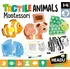 puzzle pro nejmenší Headu Montessori hmatová zvířátka 6x 2 dílky