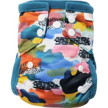 Plenkové kalhoty Breberky Kapsová plenka (S) - Malované mraky PAT