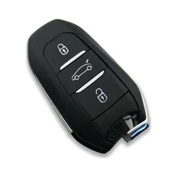 Autoklíč Obal Peugeot/Citroen 3tl. keyless včetně VA2 planžety