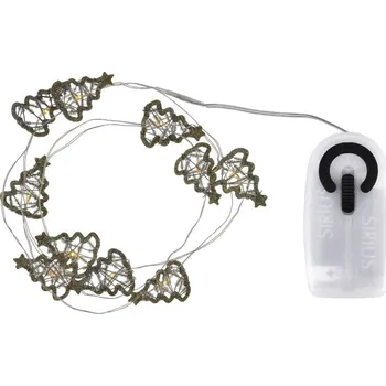 Vánoční světelný řetěz Sirius Home 29331 řetěz 16 LED zlatá