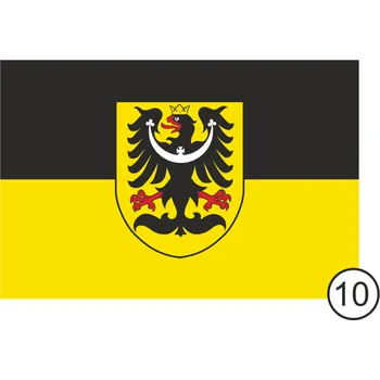 Vlajka Autovlajka #jízda - Slezská orlice na půleném listě (bez držáku) 59963