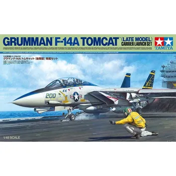Plastikový model Tamiya Grumman F-14A Tomcat Carrier Launch Set 1:48