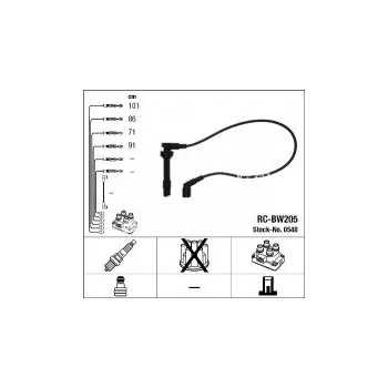 Zapalovací kabel Sada kabelů pro zapalování NGK RC-BW205 - BMW