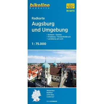 Radkarte Augsburg und Umgebung 1:75.000 (RK-BAY15) - Esterbauer Verlag