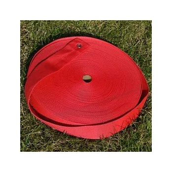 Upínací popruh Polanik Popruh pro vytyčení sektoru, výseče - barva červená, 25 m SLR-25