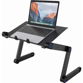Bls Skládací a polohovatelný stolek pro notebook s možností rotace o 360°