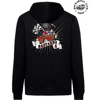 Pánská mikina Pánská mikina Outlaw Bastards Coffin Rider Zipper Hoodie - velikost XXL