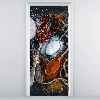 Fototapeta LuxusniObrazy.cz Fototapeta na dveře - Lžíce s kořením