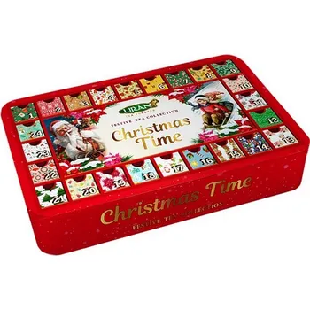Čaj Liran Christmas Time Adventní kalendář v dóze kolekce čajů 60x 2 g
