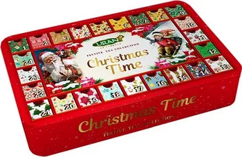 čaj Liran Christmas Time Adventní kalendář v dóze kolekce čajů 60x 2 g