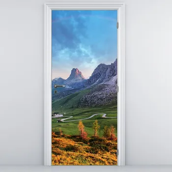 Fototapeta LuxusniObrazy.cz Fototapeta na dveře - Duha nad skalisky