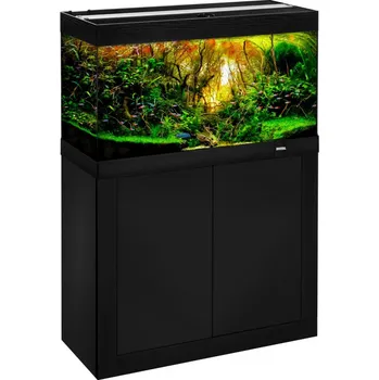 Akvárium Fine akvarijní set 100x40x57cm 200l se Sinkor LED 73W černá