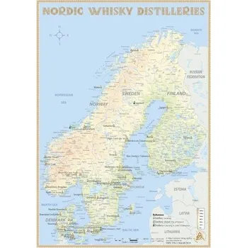 Nordic Whisky Distilleries - Tasting Map 1: 7 000 000 - Hirst, Rüdiger Jörg