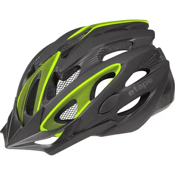 Cyklistická přilba Cyklistická přilba na kolo Etape Biker, černá/žlutá fluo mat