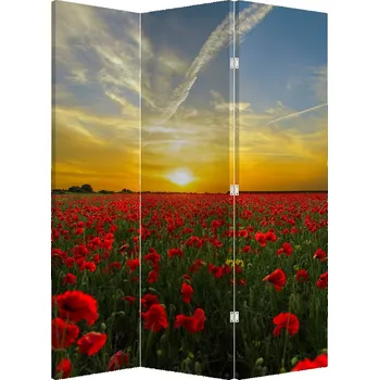 Paraván LuxusniObrazy.cz Paraván - Pole vlčích máků