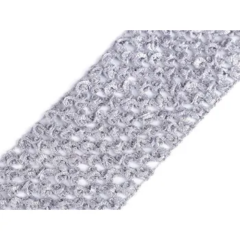 Textilie Síťovaná pruženka světlá šedá - 1 m (Síťovaná pruženka světlá šedá - 1 m)